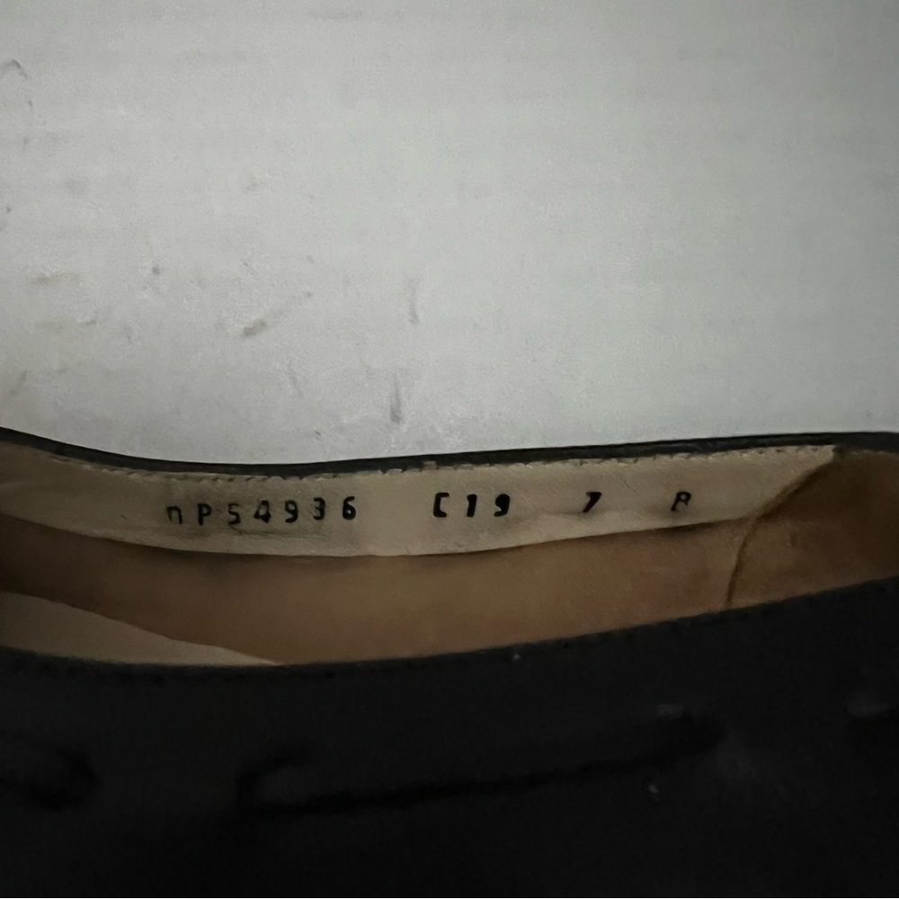 SOLD-Salvatore Ferragamo Black Leather Designer Ballet Flat Shoes‎ Womens Sz 7 - Picture 4 of 11